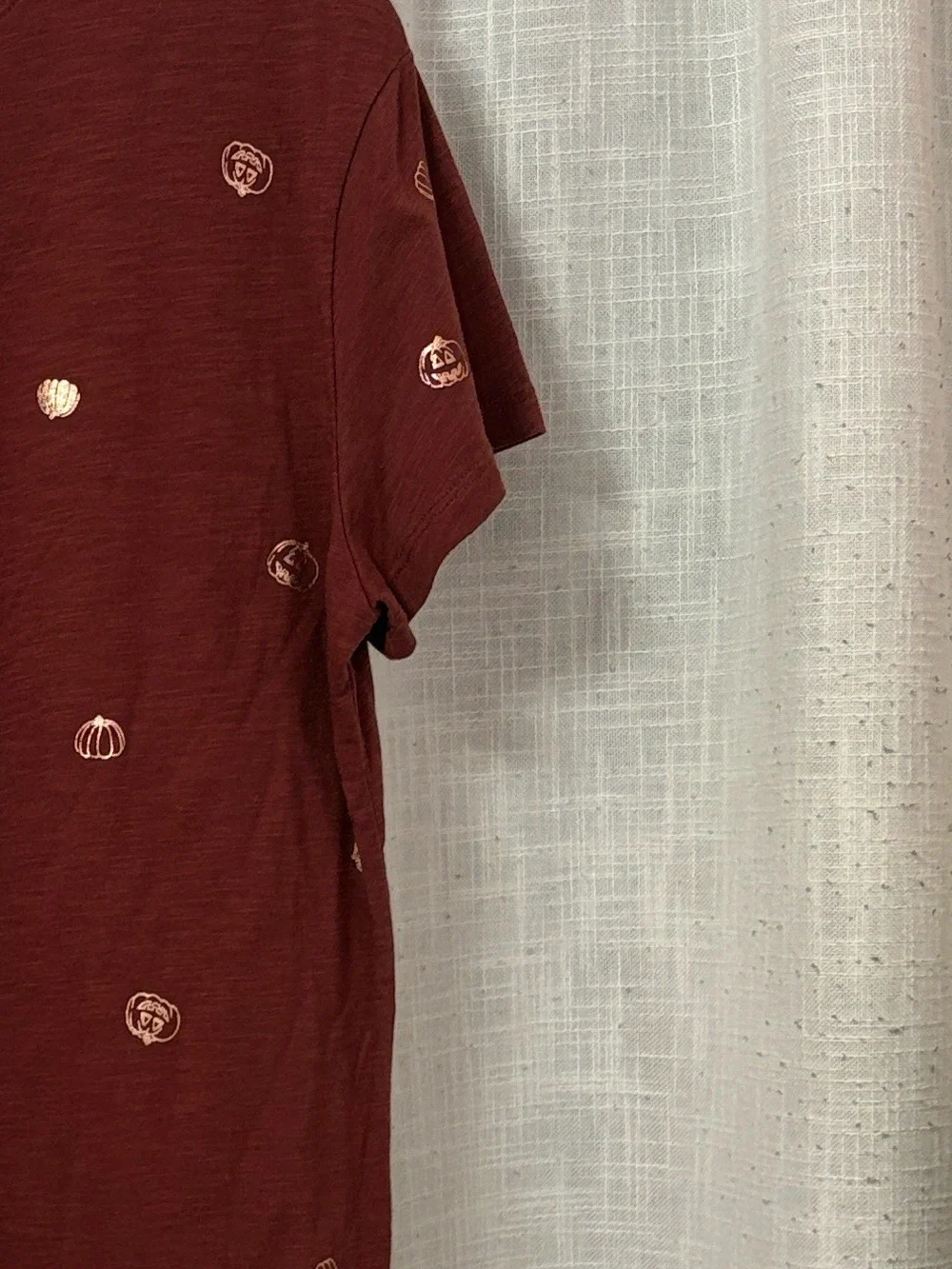Maurices Comfort Metallic All Over Mini Pumpkin Tee